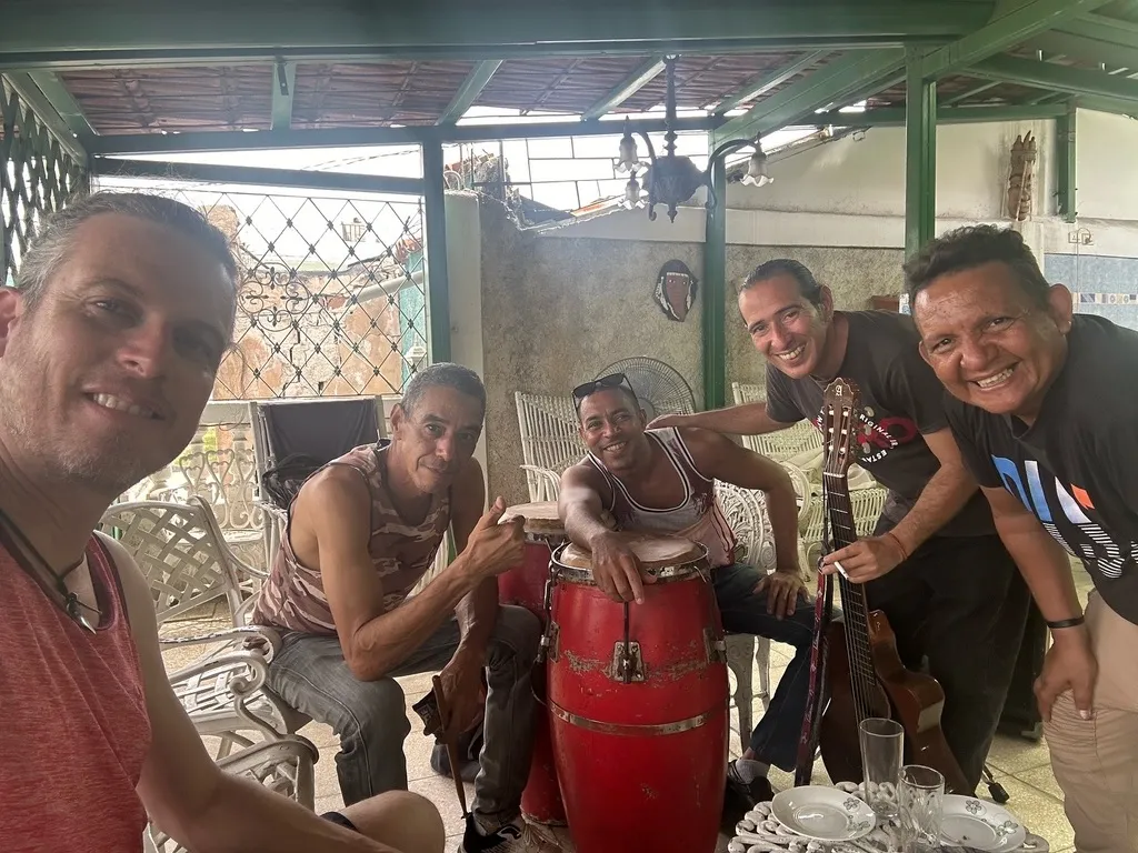 Michael with musicians of Sones del Oriente