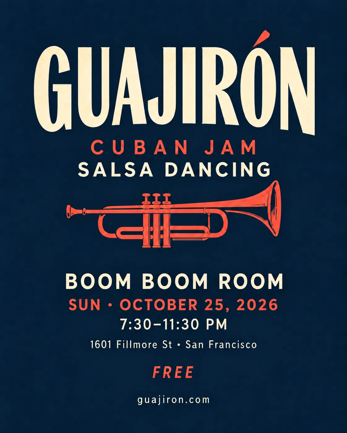 Volante de Boom Boom Room - Cuban Jam